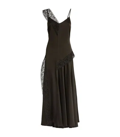 Aje Lace-trim Spirit Maxi Dress In Black