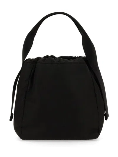 Ganni Technical Fabric Bag In Black