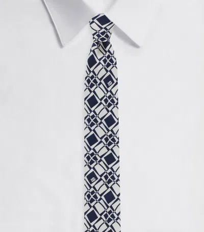 Dolce & Gabbana Silk Patterned Tie In Multi