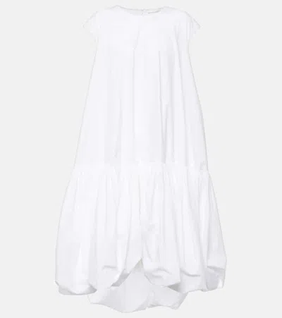 The Row Tadao Sleeveless Midi Bubble Dress In Off White