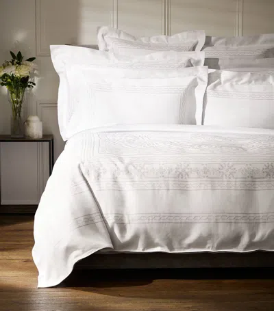Celso De Lemos Versailles Standard Pillowcase (50cm X 75cm) In White
