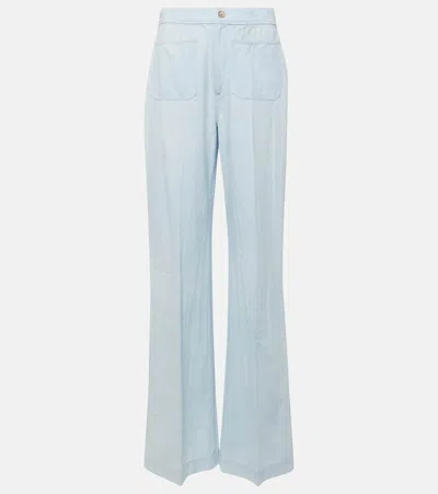 Polo Ralph Lauren Leaton Wide-leg Chambray Trousers