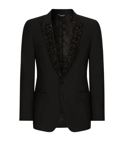 Dolce & Gabbana Embellished-lapel Blazer In Multi