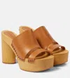 Isabel Marant Hyun Round Toe Clogs In Natural