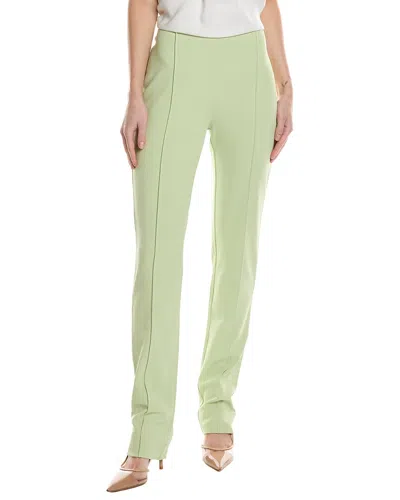 Ganni Stretch Suiting Tight Pant In Green