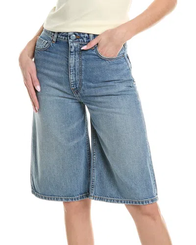 Ganni Light Blue Vintage Wide Short Jean