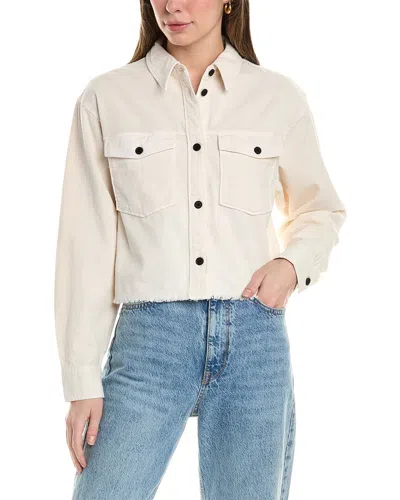 Allsaints Ziva Corduroy Shirt In White