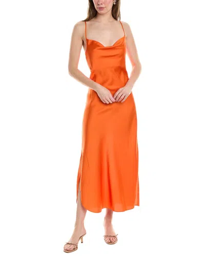Allsaints Hadley Slip Dress In Orange