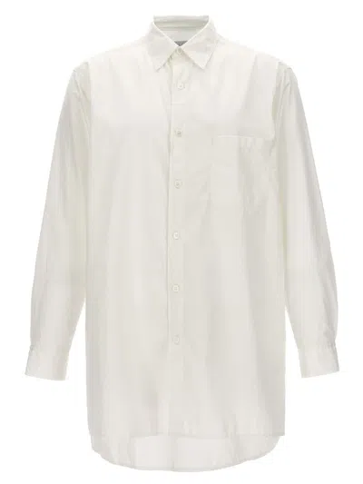 Yohji Yamamoto Z-standard Big Chain Stitch Shirt In White