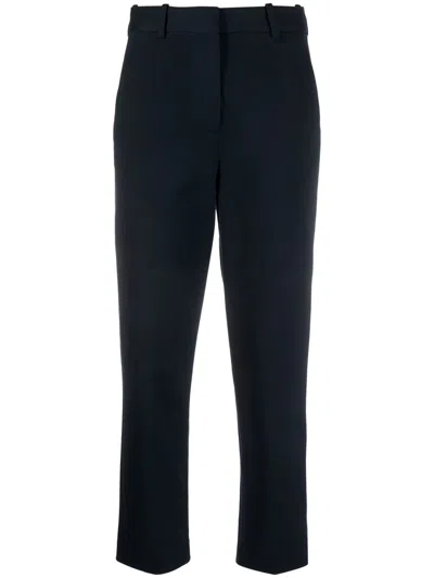 Circolo 1901 High-waist Cropped Trousers In Blue