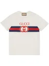 Gucci Interlocking G Cotton T-shirt In White