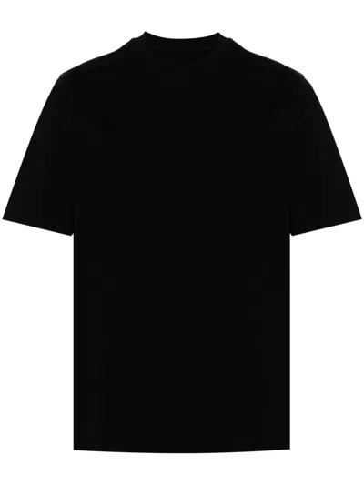 Circolo 1901 Crew-neck Piqué T-shirt In Black