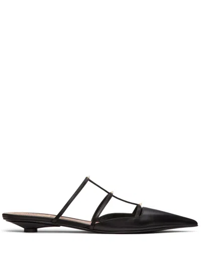 Valentino Garavani Rockstud Wispy Pointed Toe Mule In Black