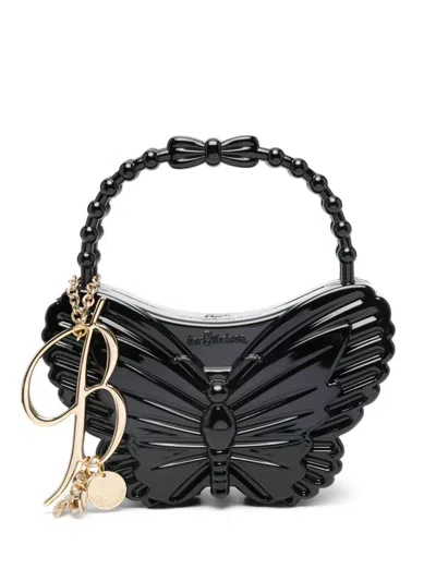 Blumarine Butterfly Shaped Handbag In Black