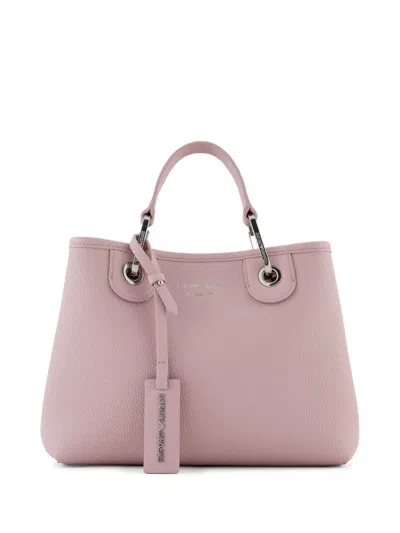 Emporio Armani Myea Small Tote Bag In Pink