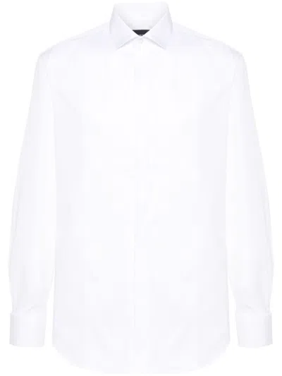 Emporio Armani Cotton Shirt In White