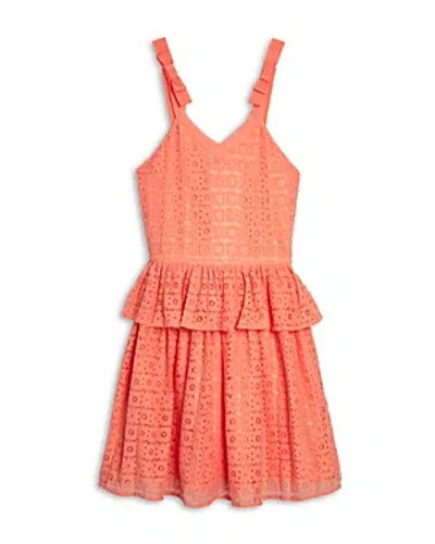 Bcbg Girls Girls' Bow Lace Sleeveless Dress - Little Kid In Sherbert