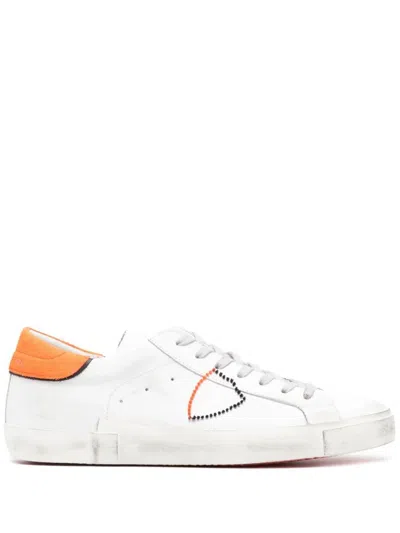 Philippe Model Prsx Low Man Trainers Shoes In White