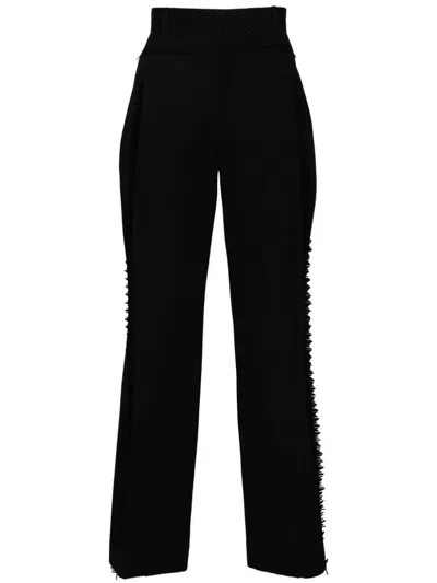 Andersson Bell Hampton Straight-leg Trousers In Black  