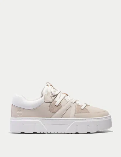 Timberland Laurel Court Lace-up Low Trainer In Neutral