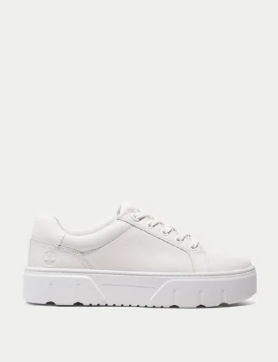 Timberland Low Lace-up Trainer In White