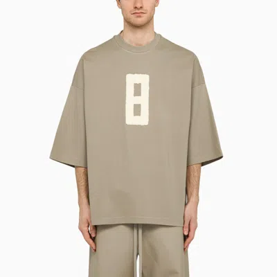 Fear Of God T-shirt With Milan 8 Dune Embroidery Men In Beige