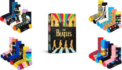 Pre-owned Happy Socks The Beatles Collector's Socks Gift Set. Special Edition & Bestseller In Multicoloured