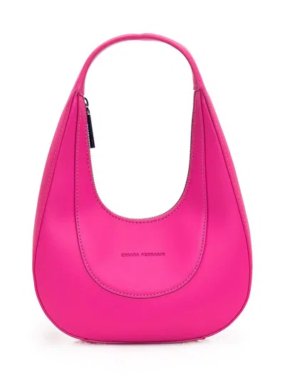 Chiara Ferragni Logo Debossed Top Handle Bag In Pink