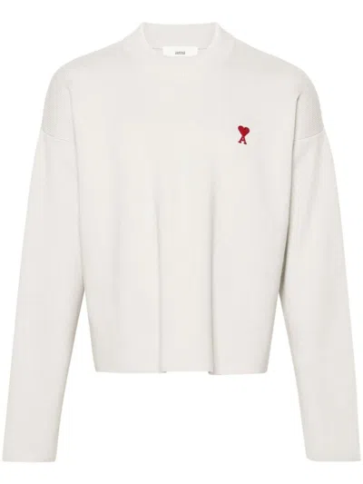 Ami Alexandre Mattiussi Sweater Ami Paris Men Color White