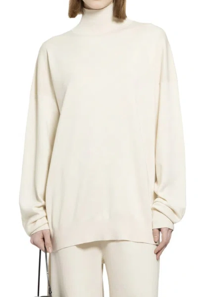 The Row Diye Silk And Cotton-blend Sweater In Neutrals