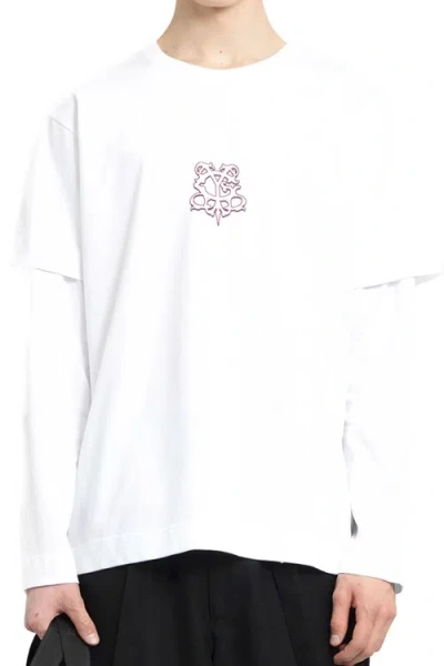 Givenchy White Layered Long Sleeve T-shirt