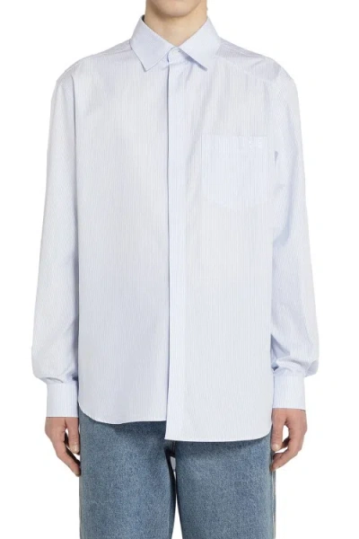 Loewe Asymmetric Striped Shirt In White