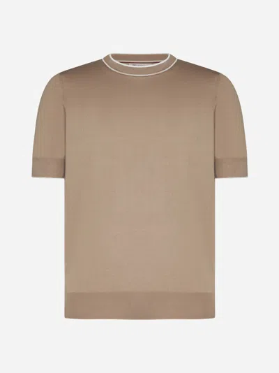 Brunello Cucinelli T-shirt In Beige