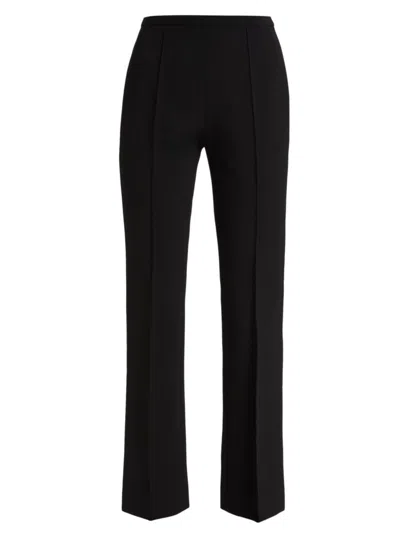 The Row Desmy Stretch Wool Blend Pants In Black
