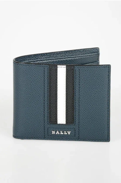 Bally Leather Tonett Wallet In Blue