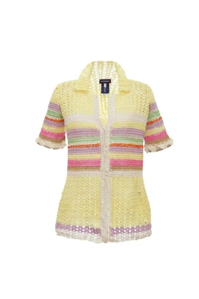 Andreeva Multicolor Handmade Crochet Shirt