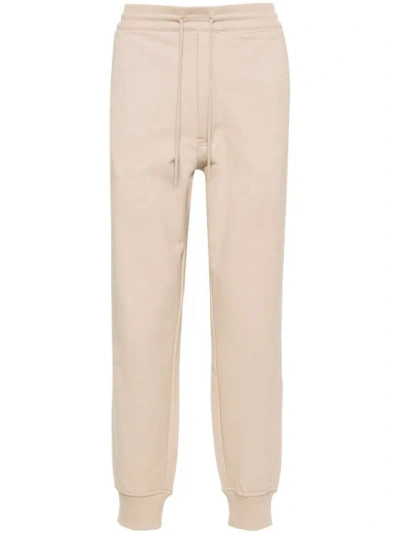 Y-3 Mid-rise Track Trousers In Beige