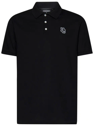 Dsquared2 Polo Shirts In Negro