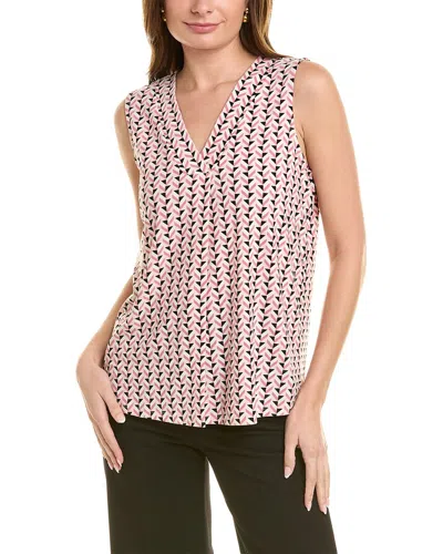 Anne Klein Pleated Shell In Pink