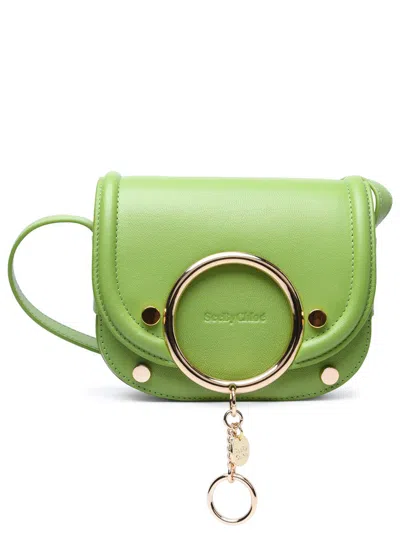 See By Chloé 'mara' Small Green Cowhide Crossbody Bag