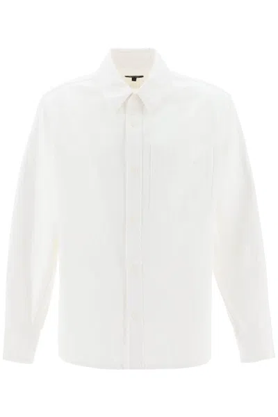 Apc A.p.c. Basile Brodée Overshirt Men In White