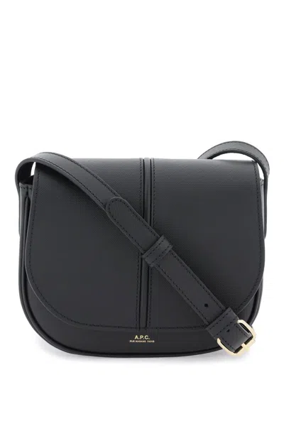Apc A.p.c. Black Leather Betty Crossbody Bag