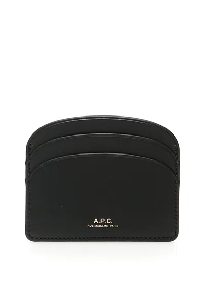 A.p.c. Demi-lune Cardholder In Black
