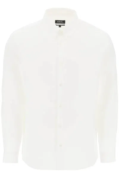 Apc Edouard Button Down Shirt In White