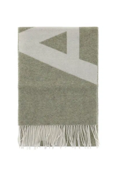 Apc A.p.c. Malo Wool Blend Scarf In Green