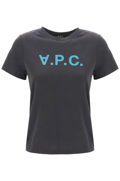 Apc T Shirt With Flocked Vpc Logo In Grey