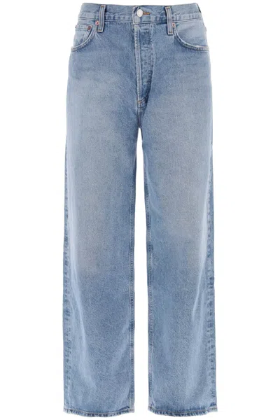 Agolde Jeans Low Slung Baggy In Blue