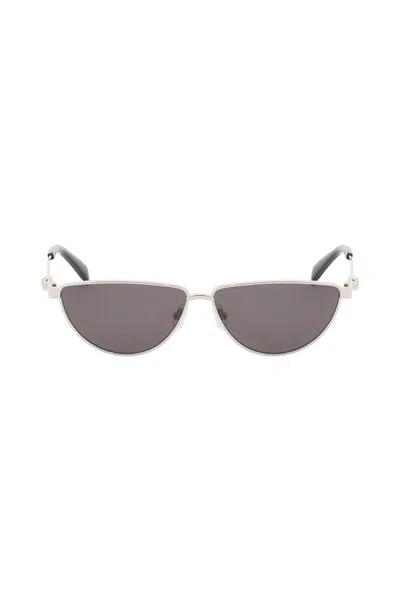 Alexander Mcqueen "skull Detail Sunglasses With Sun Protection In Silver