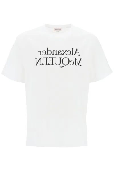 Alexander Mcqueen Reflectd Logo T Shirt In White