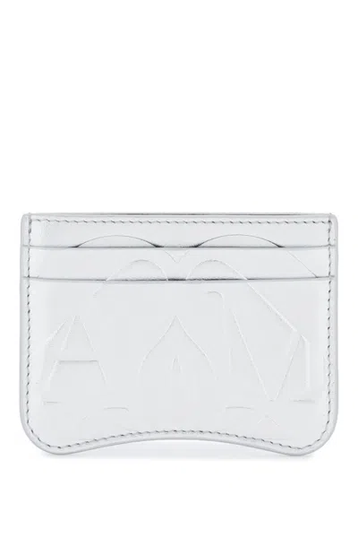 Alexander Mcqueen Seal Cardholder In Silver